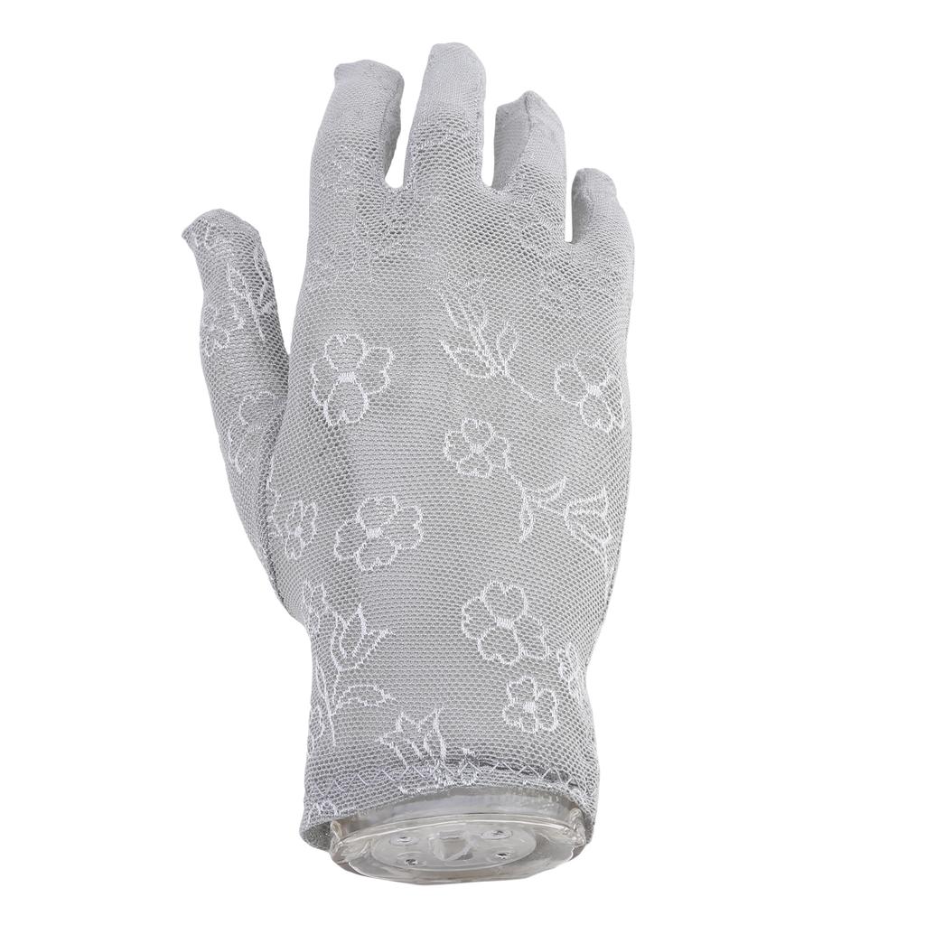 Женские перчатки для защиты рук на открытом воздухе, жаккардовые велосипедные солнцезащитные кремы, короткие кружевные варежки