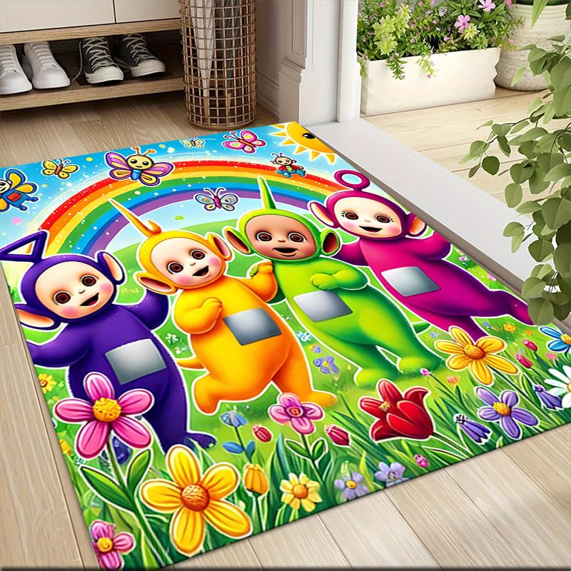 1Pc Rainbow Friends Parade Carpet Rug Customizable Soft Washable Antislip Home Living Room Sofa Mats Personalized Rug 0917103