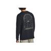 Under Armour Anywhere Back Logo Graphic Print Training Long Sleeve T-Shirt Men Tops Black 1381044-001