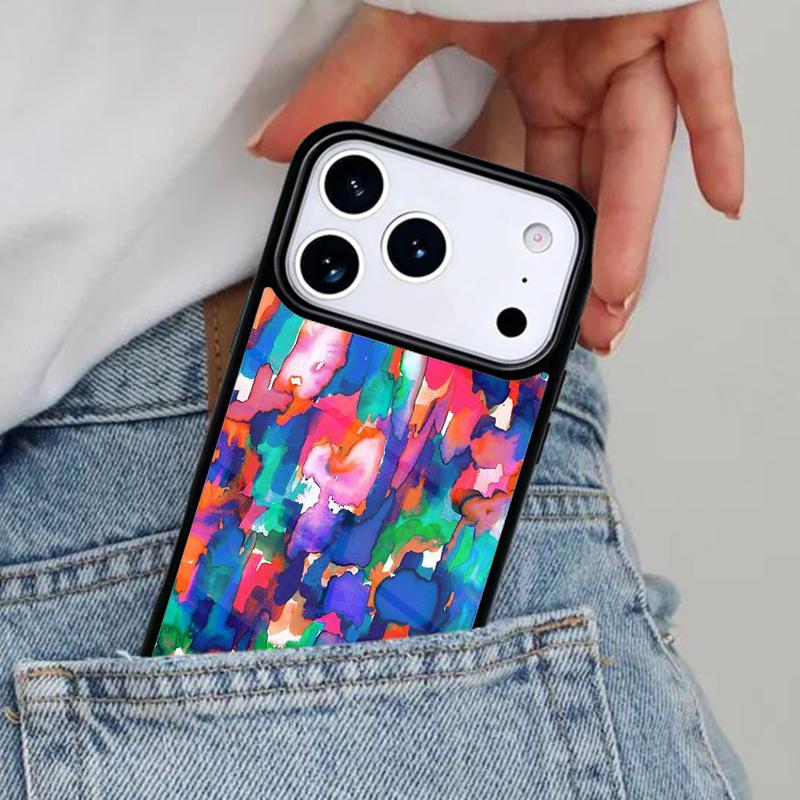 Чехол для телефона Акварельная живопись Арт для iPhone 17ProMax 12 13 14 15 16e 17 Pro Max Plus Air Cover