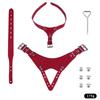 PU Leather Chastity Belt For Metal Penis Lock Cage Auxiliary Harness Belt Underwear Chastity Accessories BDSM Men Sex Toys
