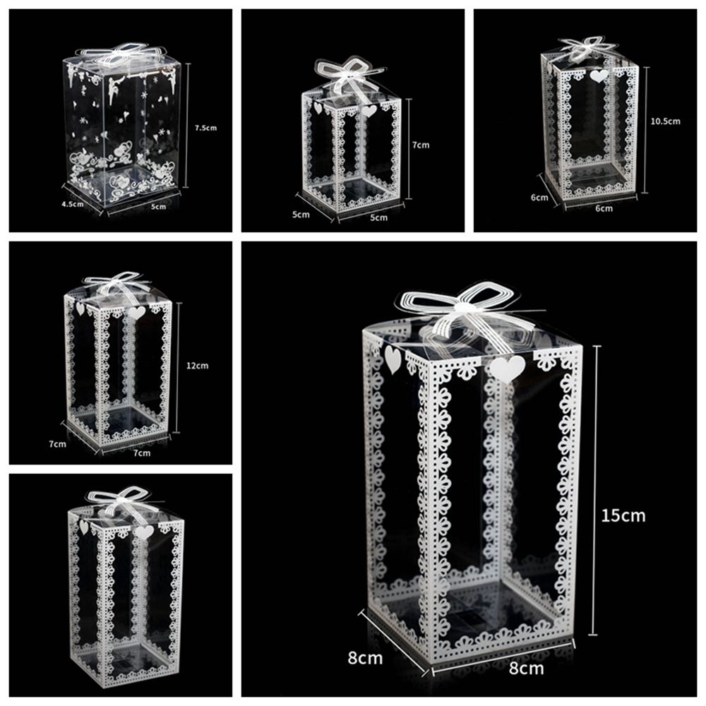 Прозрачная коробка для упаковки торта, шоколадная подарочная упаковочная коробка, свадебные подарочные коробки, коробка для конфет