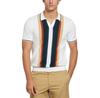 Original Penguin Cotton Vert Stripe Johnny Collar поло с короткими рукавами