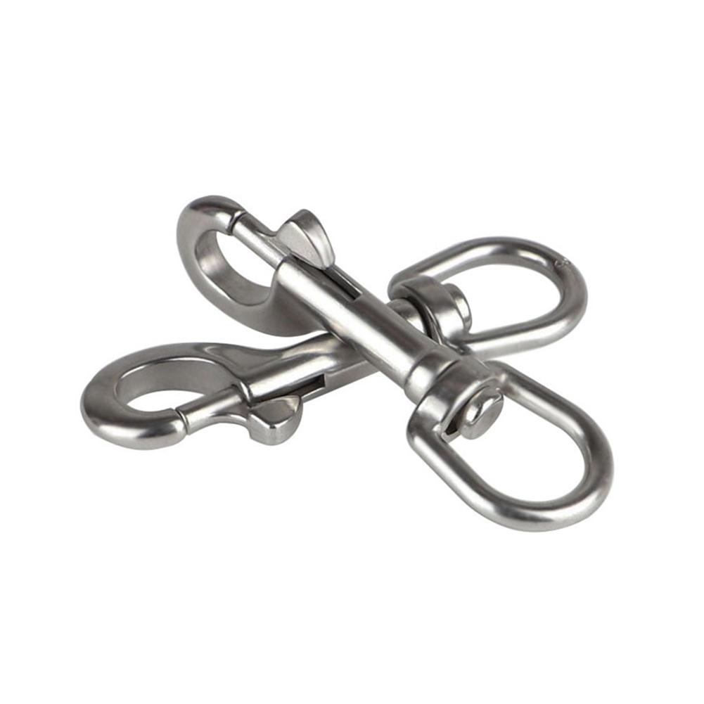 1PC 65-120MM 304/316 Stainless Steel Diving Single-Head Hook 360° Rotation Quick Release Spring Buckle BCD Scuba Equipment Accessories #470465
