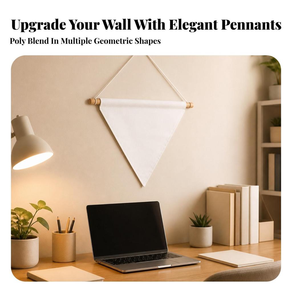 DIY-Ready Banner with Hanging String | Plain, Blank Banner, Customizable,