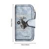 Vintage Motorcycle Print Long Wallet 