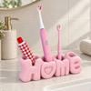 Органайзер для зубных щеток HOME, Компактный 4-секционный органайзер, Современный стиль, Прочная пластиковая подставка для электрических зубных щеток на стол