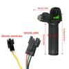 Ebike Full Twist Throttle Grip With Battery Meter Compatible With Ridstar Q20/Q20Lite/Q20Pro/H20/H26Pro/H20 Pro Electric Bike 48