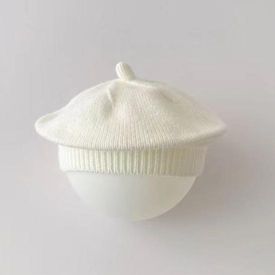 Детская шапка художника Yousheng, цветная вязаная эластичная, сохраняющая тепло, нескользящая, детская вязаная шапка, однотонный осенне-зимний берет, уличная шапка