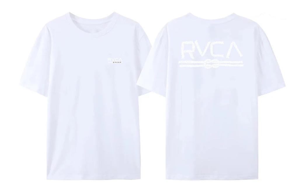 2024 FASHION New Men's Summer Printed Cotton RVCA VA T-Shirt Stunning Short Sleeve Unique Women's Casual Youth Short Sleeve