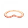 Pandora 186316c02 Timeless ShimmeRing Wishbone Pink Sparkling Rose Ring
