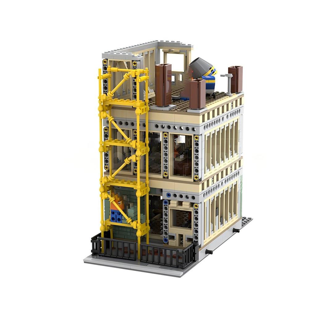 1281 шт. Город Хит продаж Уличный вид Moc-173085 Модульная строительная площадка DIY Креативные детские игрушки Подарки на день рождения Строительный b