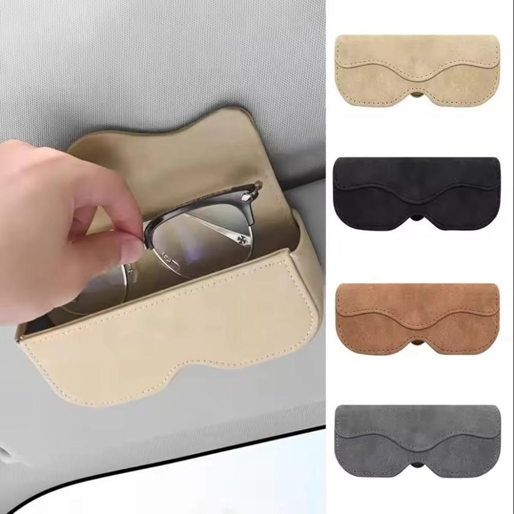 Anti-Scratch Car Eyeglasses Case Scratch Resistant Eyeglasses Holder Driving Accessory