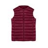 Autumn and winter new women's light down jacket vest women's vest sleeveless round neck women's large size women's jacket