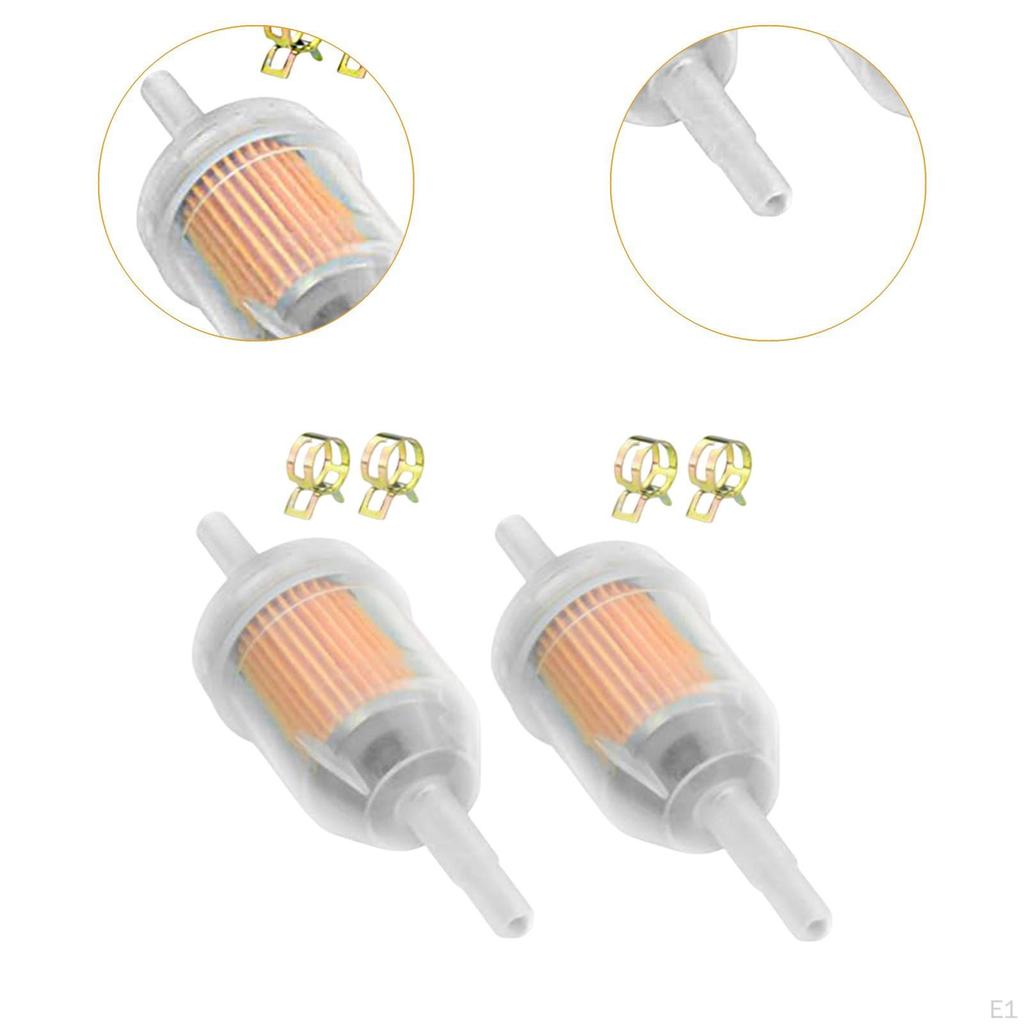 2Pcs Gas Inline Filter Gasoline Compartment for 125cc 150cc Motorcycle