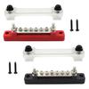 150A Busbar Terminal Block Bus Bar 12V Power Distribution Block 6 Terminals For Automotive Sound Audio Car Power Distributor