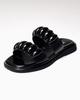 Women's Flip Flops 19504 36 Black Leather