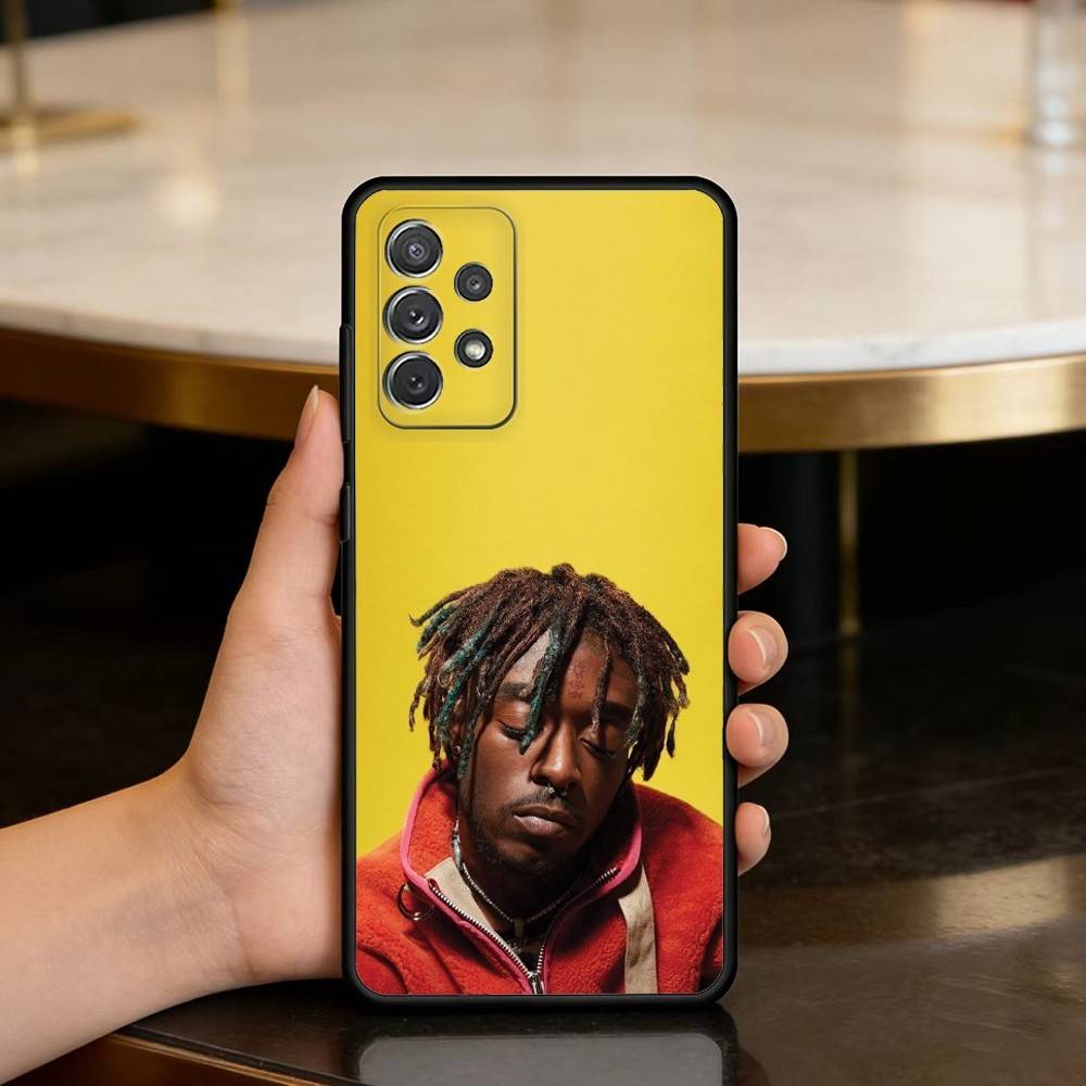 КРУТАЯ Черная Мягкая Силиконовая Чехол-Накладка с Изображением L-Lil U-Uzi Vert Для Samsung Galaxy A73,A72,A71,A70,A53,A52,A51