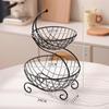 2-х уровневый держатель для корзины с фруктами, декоративная подставка-органайзер для декора стола