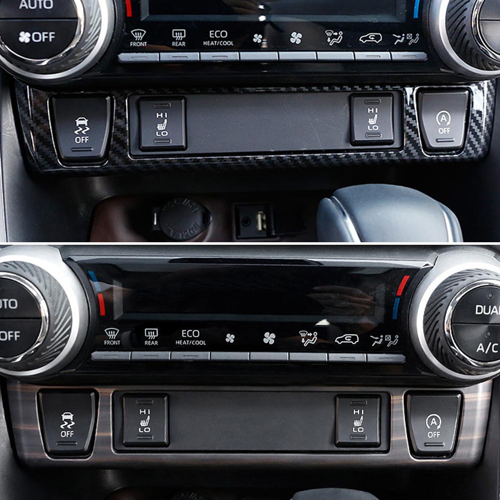 Для Toyota RAV4 XA50 2019 2020 2024 2024 RAV 4 XA 50 Автомобильный центральный пульт управления Отделка панели Крышка сиденья Кнопка обогрева Рамка Аксессуары