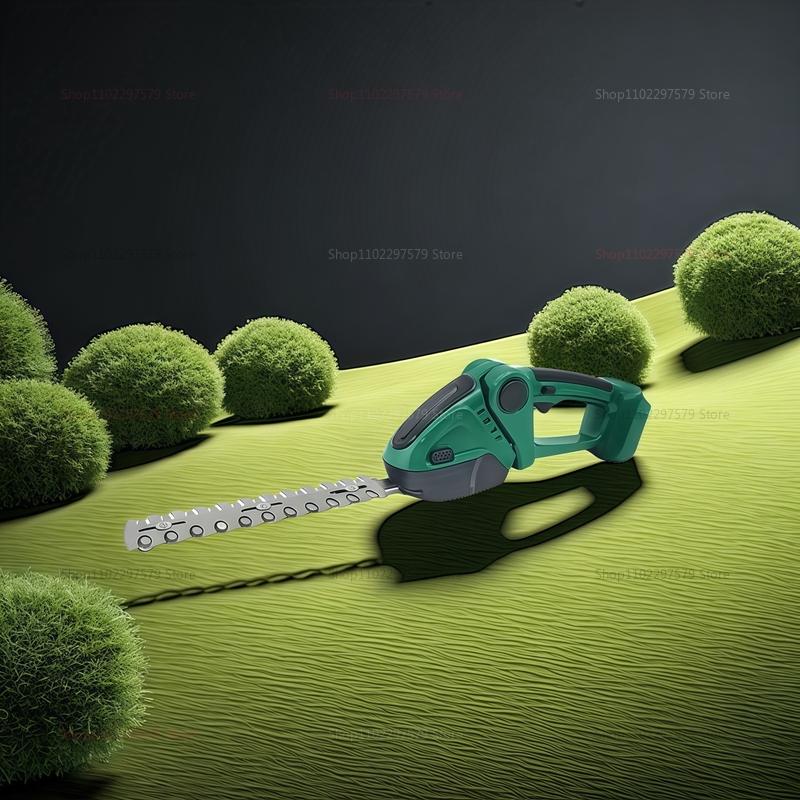 Аккумуляторный электрический кусторез и ножницы для травы 2 в 1 Перезаряжаемый ручной садовый инструмент для подрезки кустов, прополки газона