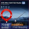 AMNVOLT V4 ATS MINI SI4732 Радиоприемник Всеволновый DSP Радио FM AM SSB LSB USB Приемник Встроенная схема усилителя для наушников Hi-Z