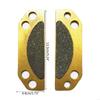57BA 2Pcs Anti-rust Metal Parking Brake Pads 2203147 Motorbike Front Disc Brake Plate Motorcycle Rear Brake Pads