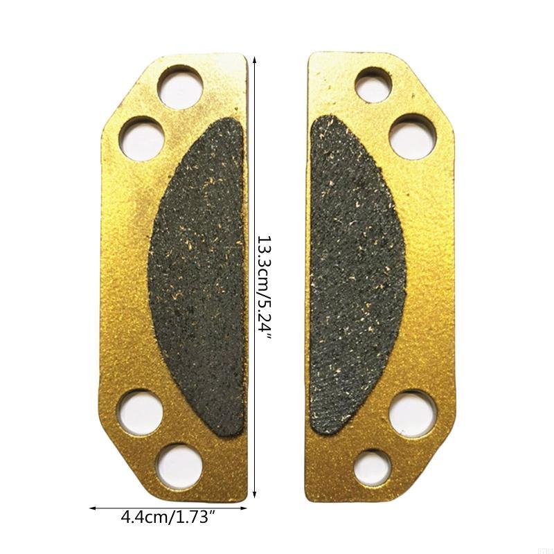 57BA 2Pcs Anti-rust Metal Parking Brake Pads 2203147 Motorbike Front Disc Brake Plate Motorcycle Rear Brake Pads