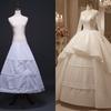 3 Hoops Wedding Dress Lining White Lolita Petticoat Lightweight Bridal Crinoline Ball Gown