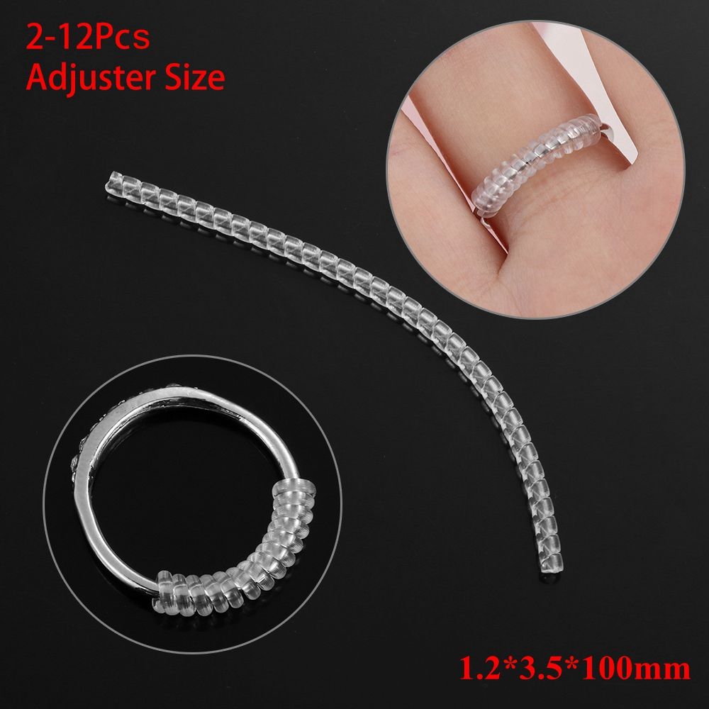 Spiral Jewelry Parts Resizing Tools Tightener Reducer Ring Size Adjuster Shell Hard Guard