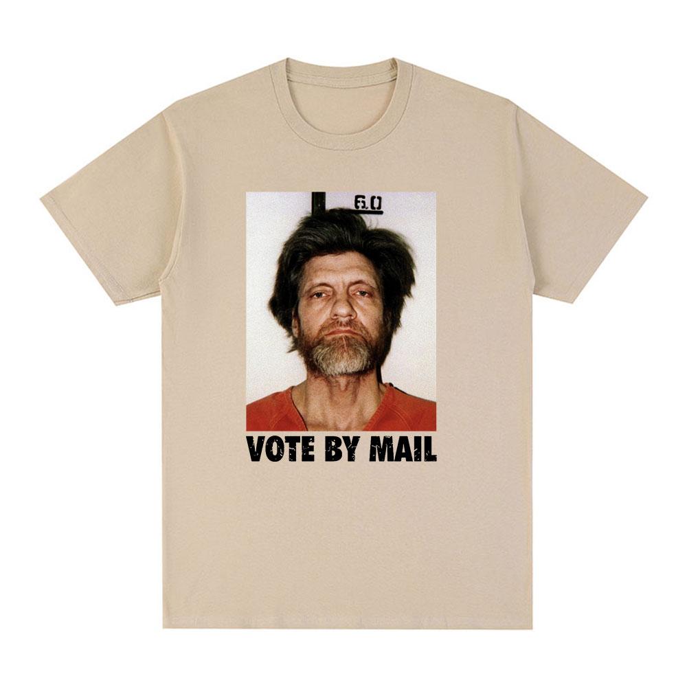Футболка Ted Kaczynski для голосования по почте, мужская, модная, с графикой Харадзюку, унисекс, высокого качества, повседневная, винтажная, футболка, топы