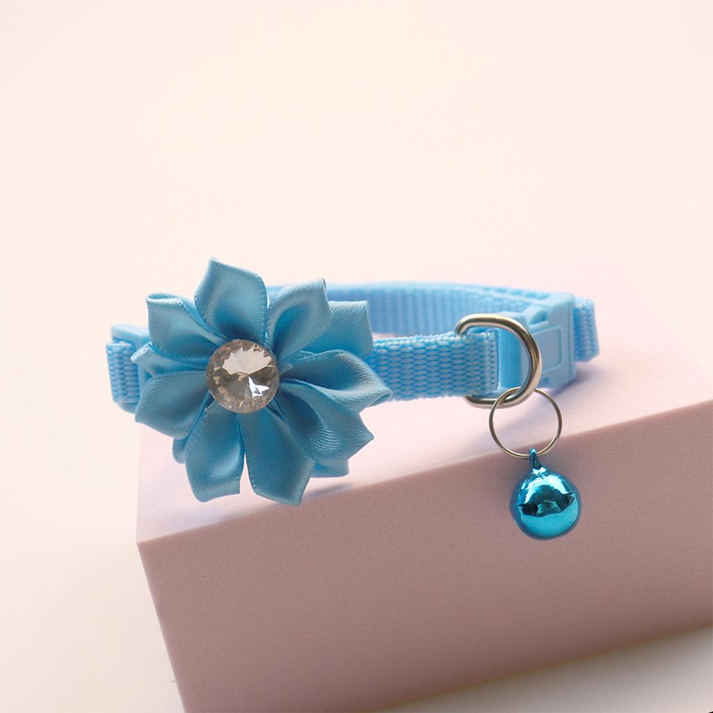 Ошейник для собаки кошки с элегантным цветком кристаллом отрывной костюм ошейник ожерелье большой милый ошейник для собаки девочки