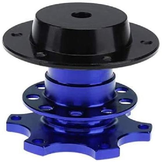 BestTeam Universal Steering Wheel Snap Off Quick Release Hub Adapter Boss Kit With 6-Hole Steering Wheel Hub (Red)