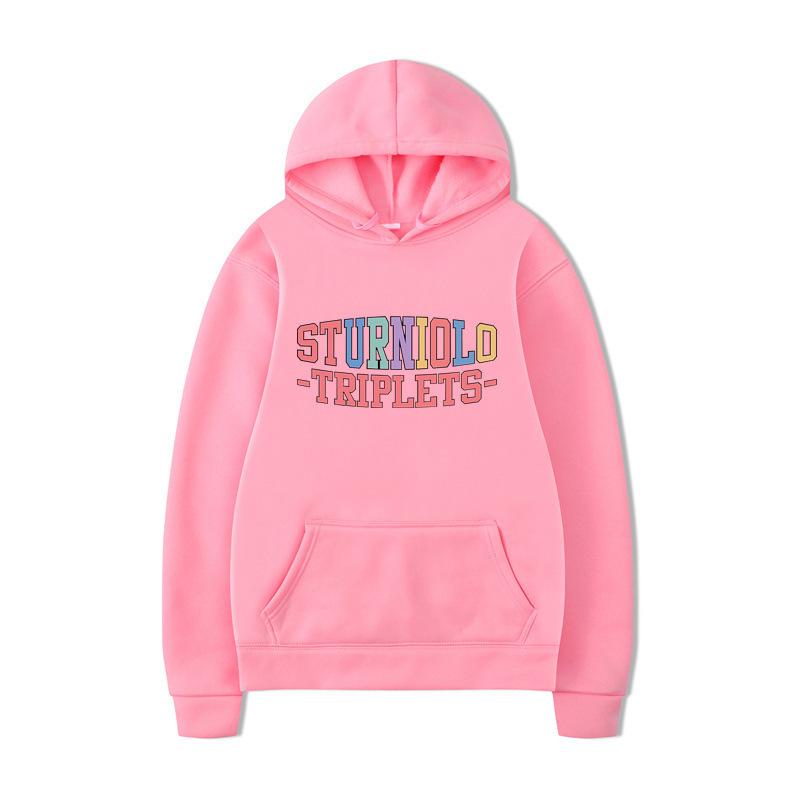 American Drama Periphery, Simple Letter Hooded Pullover Long-Sleeved Velvet Men'S And Women'S Sweater