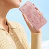 For iPhone 16 Pro Max Wallet Case Rose Pattern Imprinted Leather Flip Stand Phone Cover