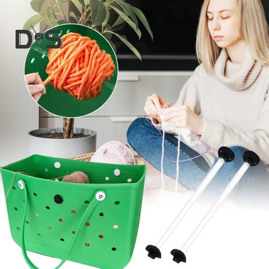 1/2 шт. прозрачный акриловый держатель пряжи прочный пляжный мешок с отверстиями пряжа прялка органайзер швейные инструменты вязание крючком аксессуары подарок любителям рукоделия