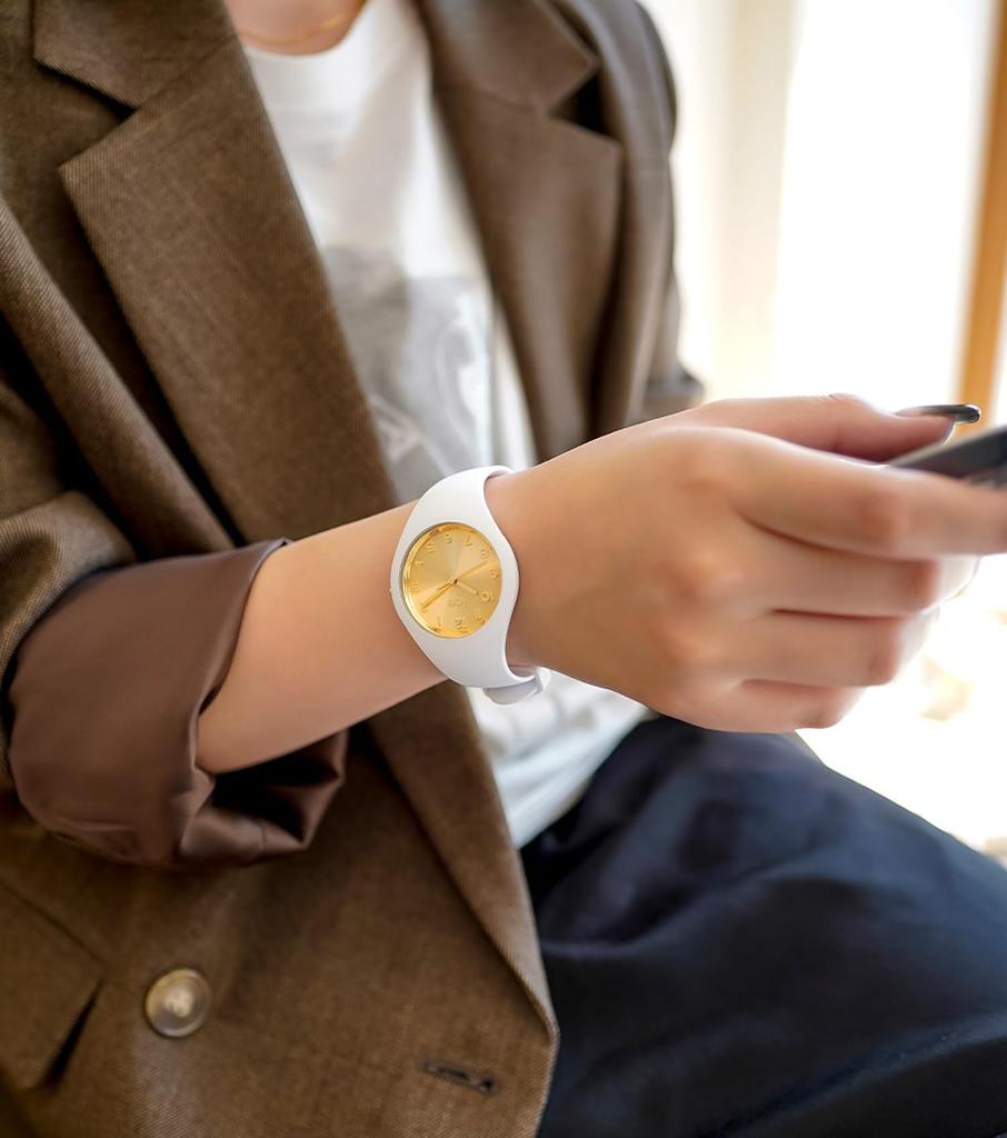 Авторизованный дистрибьютор часы Ice watch 022583 ICE glam white chic small 37mm 3 стрелки [Ice-watch] женские ЧЕРНО-БЕЛЫЕ