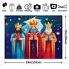 A set of Christmas Happy Photography Banner with Three Wise Men Pattern suitable for festive celebrations