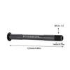 Durable M12 X 1.5 Thread Bike Thru Axle Black Aluminium Alloy Front Hubs Lightweight Fork Thru Axle for Road Bike,Mountain Bike