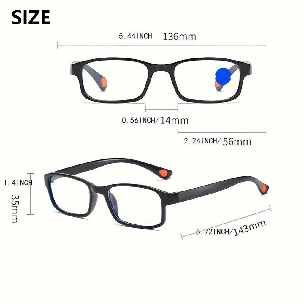 Rectangle Anti Blue Ray Glasses Blue Light Protect Glasses UV400 Protection Anti Blueray Glasses Computer