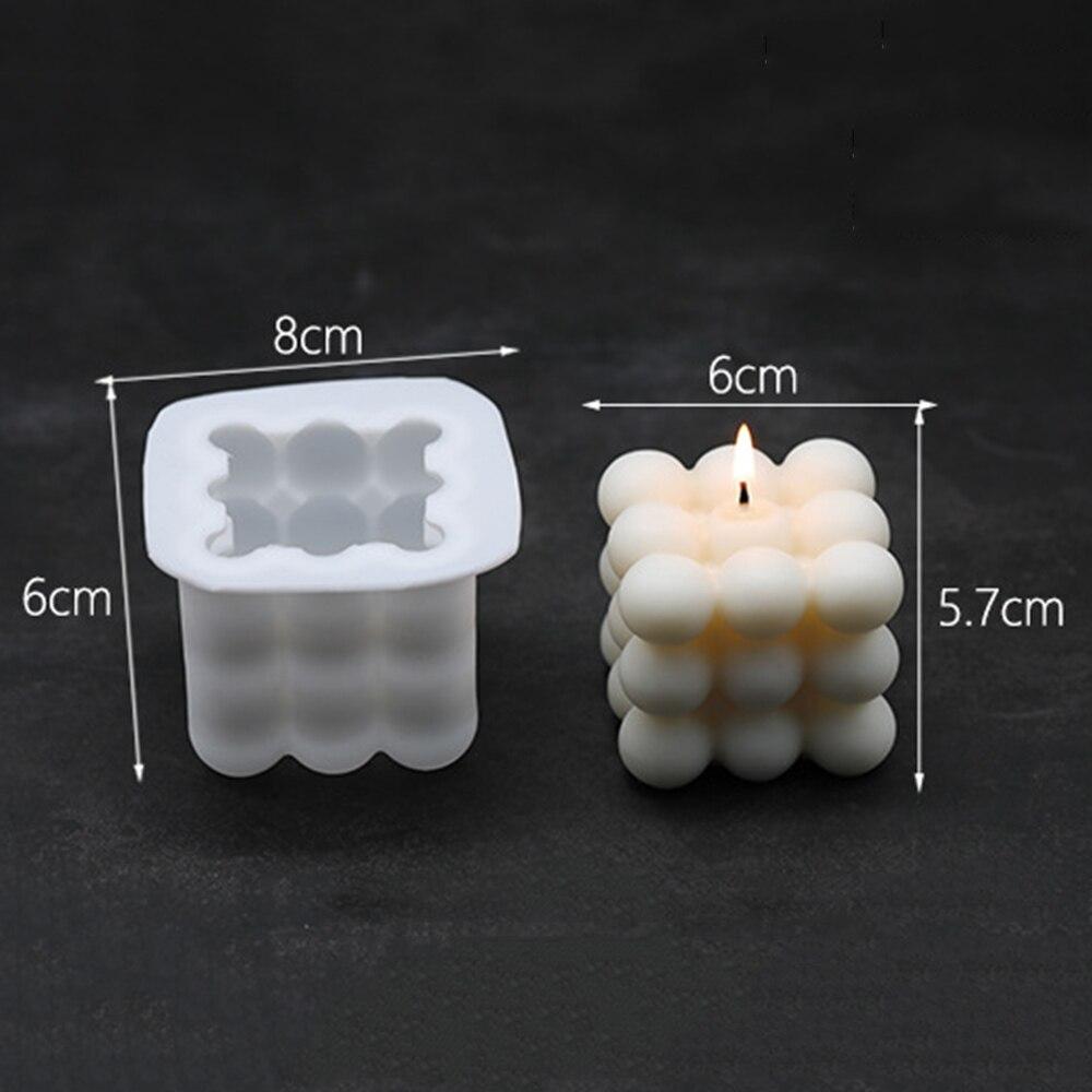 DIY Candles Mould Soy Wax Candle Mold Aromatherapy Plaster Candle 3D Silicone Mold Hand-made Soy Aroma Wax Soap Candles Mold