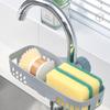 Регулируемая полка для слива раковины, пластиковый зажим для крана, подвесной органайзер, полка, держатель для мыла, губки, блюдца, сушилки, ванной комнаты, кухни, хранения