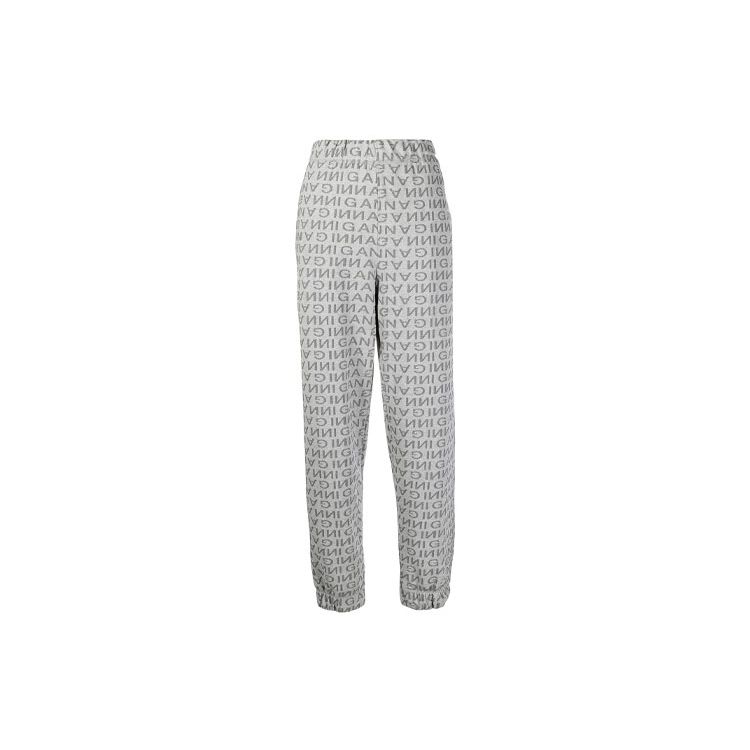 Ganni Ss21 Logo Jacquard Sports Trousers Women bottoms T2684-921