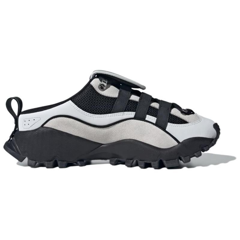 adidas SEEULATER MULE Износостойкие, нескользящие шлепанцы с закрытым носком, унисекс, кроссовки черного и серого цвета JR2457