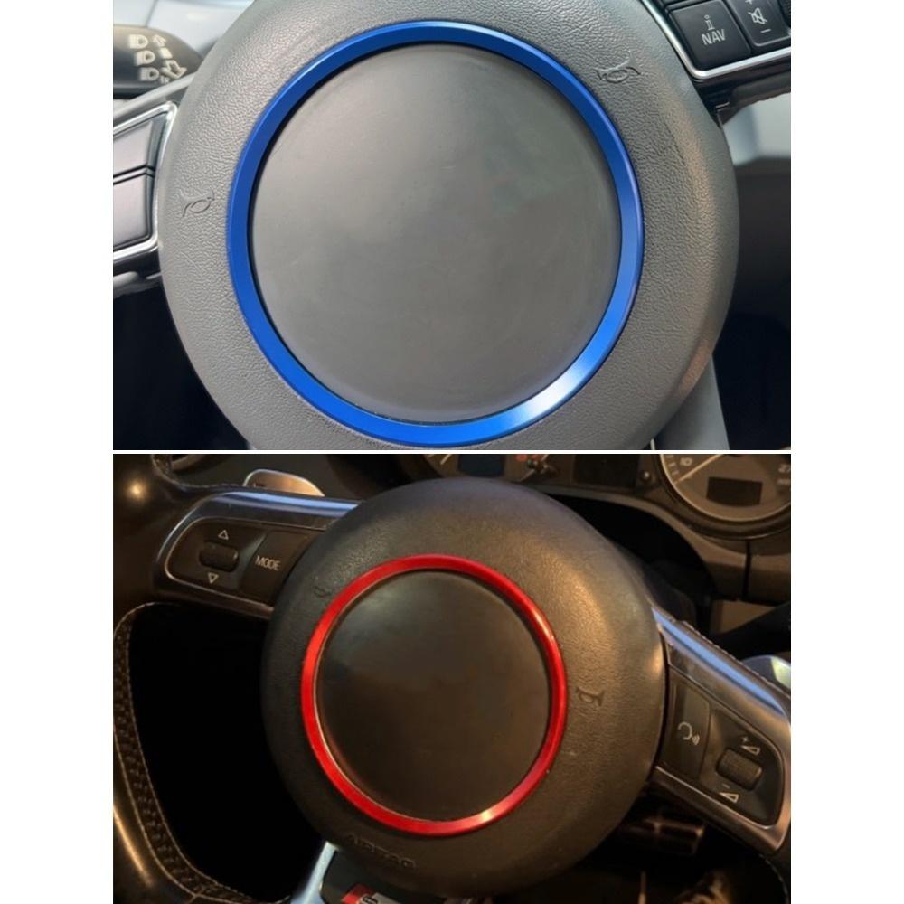 Для A3 A4 A5 Q5 2012-2015, A1 8X A6 C6 A7 Q3 2011-2018 рулевое колесо автомобиля логотип декоративное кольцо значок отделка круг наклейки