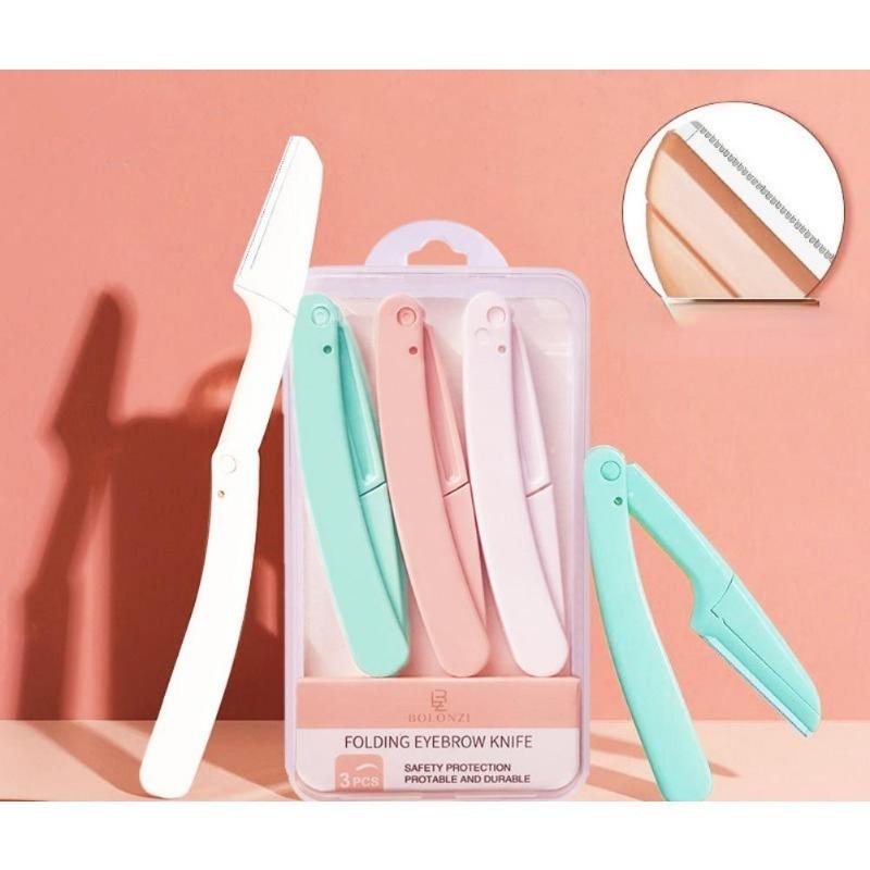 1/3 шт. триммер для бровей, эпиляторы для лица для женщин, карманный нож, профилировщик бровей, удаление волос для женщин, бритва для придания формы бровям