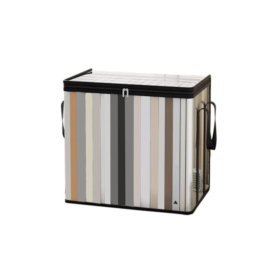 yangyizhi Clothes Storage Bag, Transparent Large Capacity Book Organizer, with Zipper And Handle Design, Portable Bag for Home Dormitory