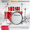 Huiya Профессиональный джазовый барабанный комплект для начинающих, для детей и взрослых: 5 Барабанов, 3-4 Тарелки, Набор для Начинающих, Репетиций и Выступлений