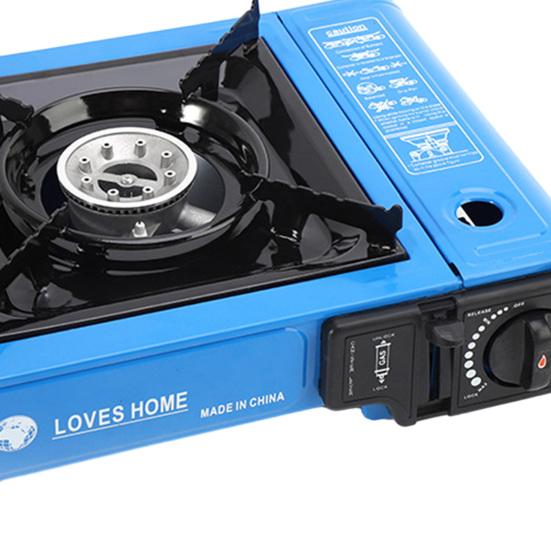 Уличная походная плита с автоматическим отскоком газового клапана, горелка, портативная бутановая печь из нержавеющей стали для кемпинга, барбекю, пикников, пешего туризма, дома, на открытом воздухе