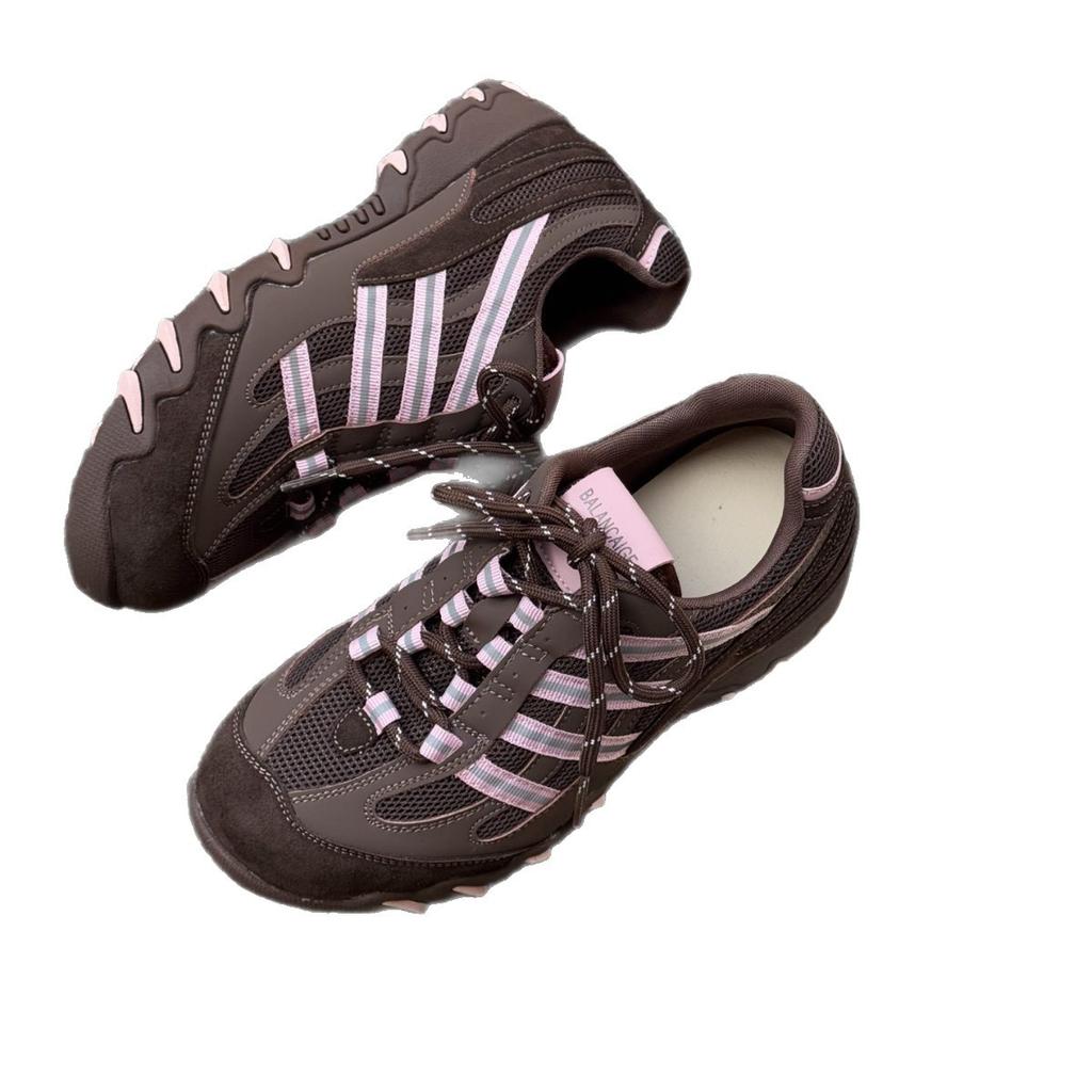 Нишевые ретро кроссовки на толстой подошве в стиле "маленьких пап" для женщин 2025 новая универсальная корейская версия немецких тренировочных кроссовок беговых спортивных кроссовок для женщин